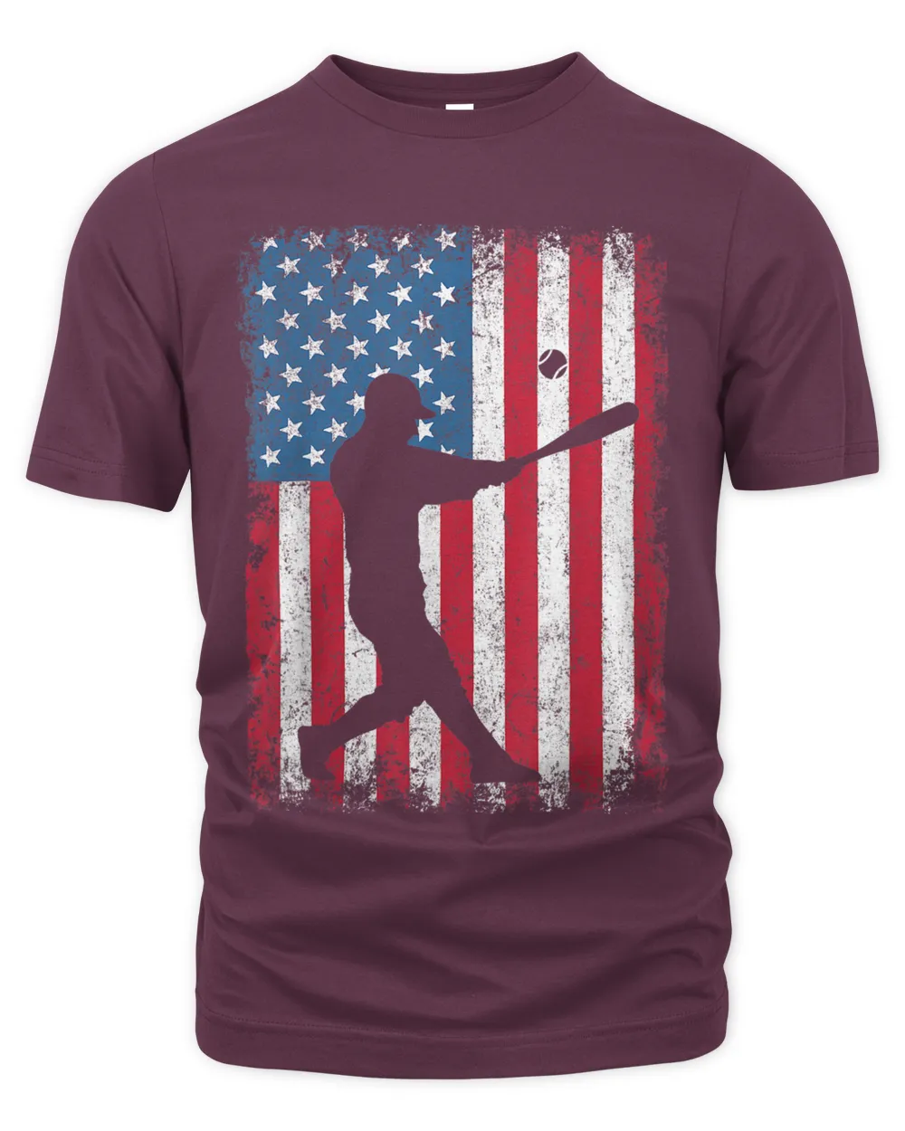 Baseball American plag tee