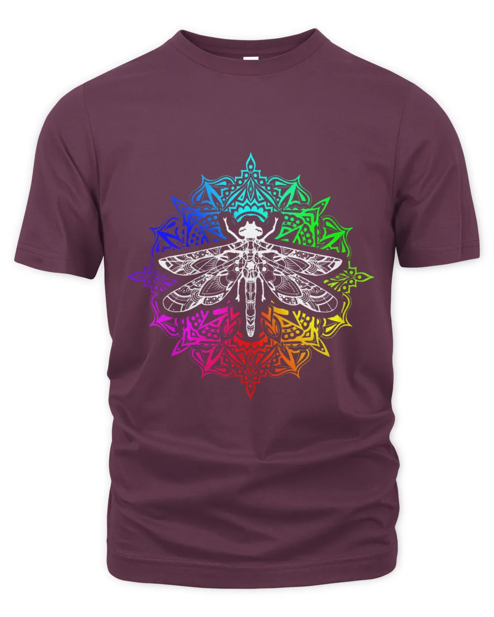 Dragonfly Moon Colorful Mandala Zen Yoga Chakra Om Buddhism63 10