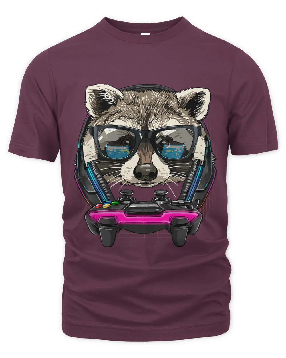 Gaming Raccoon Video Gamer Player Animal Lover