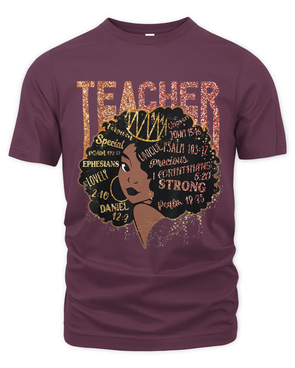 Black Woman Teacher Afro Shirt Black History Month Melanin 1