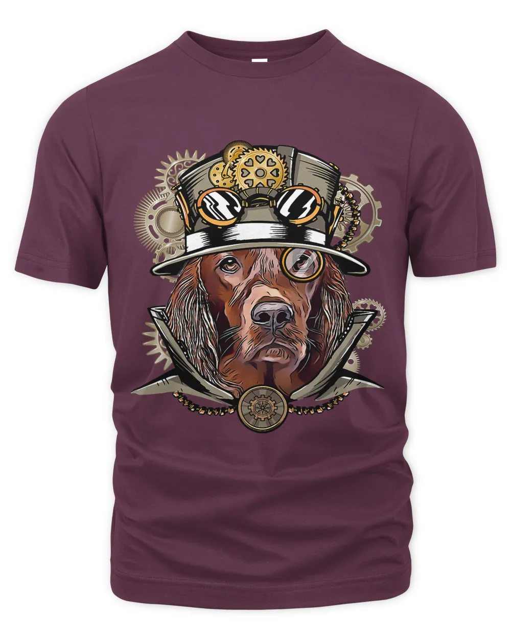 Irish Setter Dog Medieval Victorian Gothic Steampunk