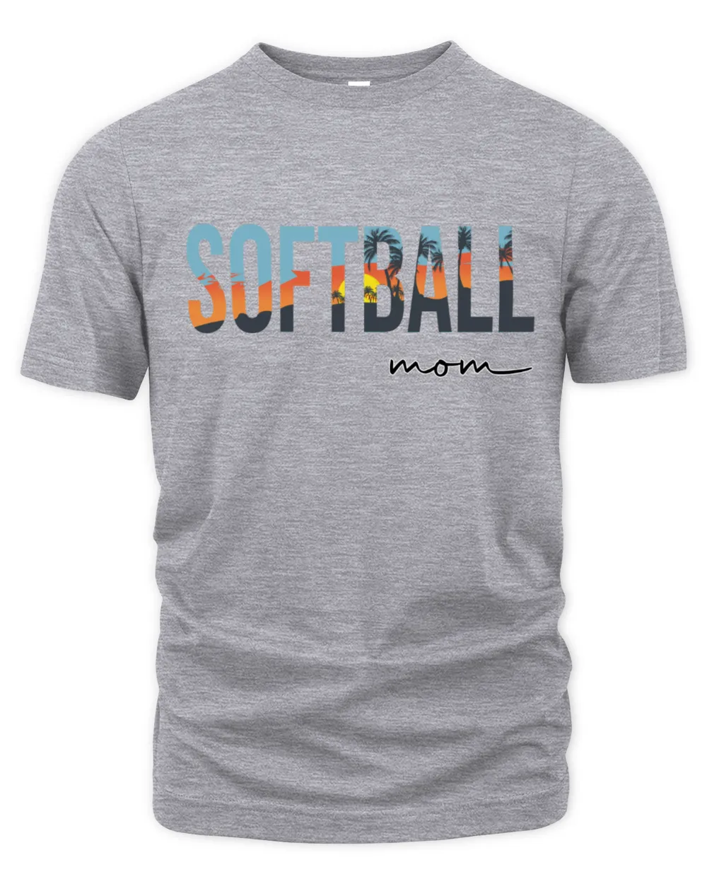 Softball Mom T-shirt- Softball T-shirts, Hello Summer, Aloha Unisex Premium T-Shirt sport-grey s