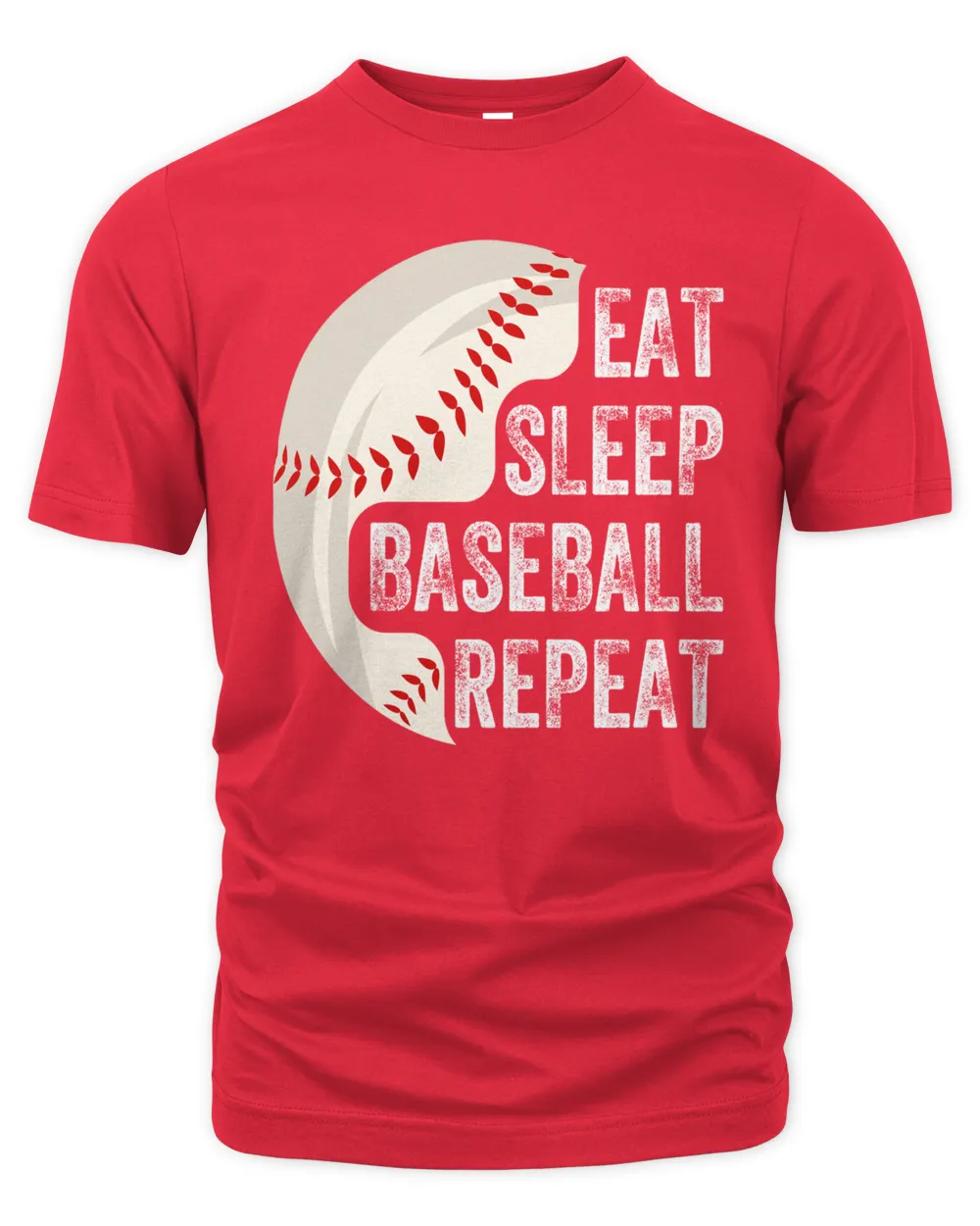 Eat sleep baseball repeat tee