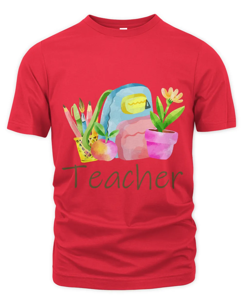 Teacher Job Pastel Flowers