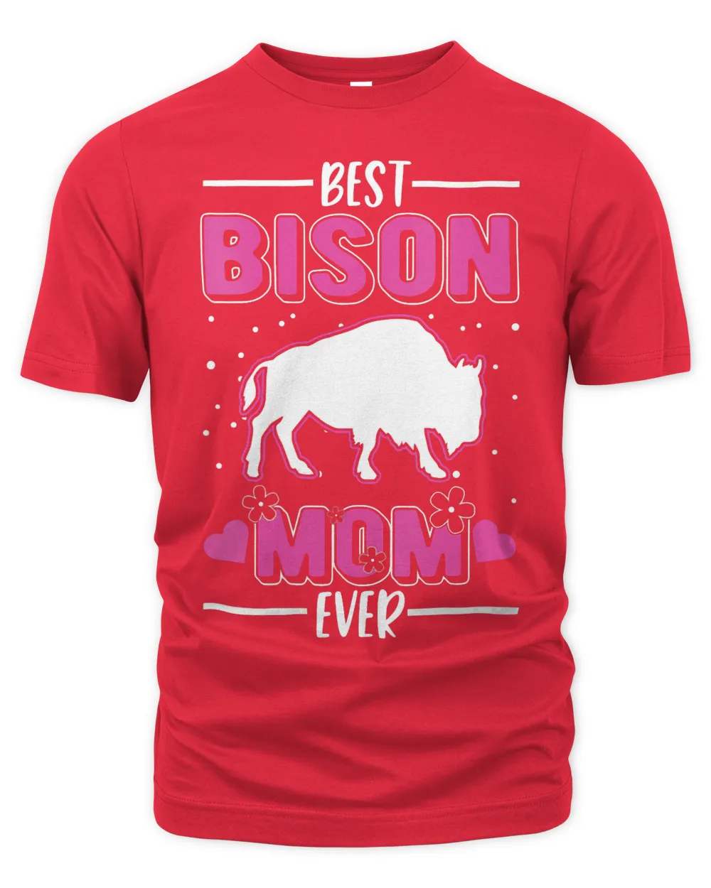 Womens Best Bison Mom Ever Buffalo V-Neck T-Shirt Copy