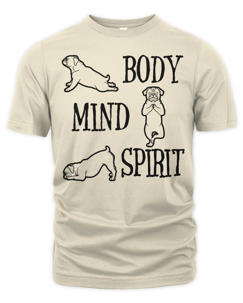 Yoga Pug, Ladies Man Dog Lover For Women Men Kids, Pug Yoga T-Shirt