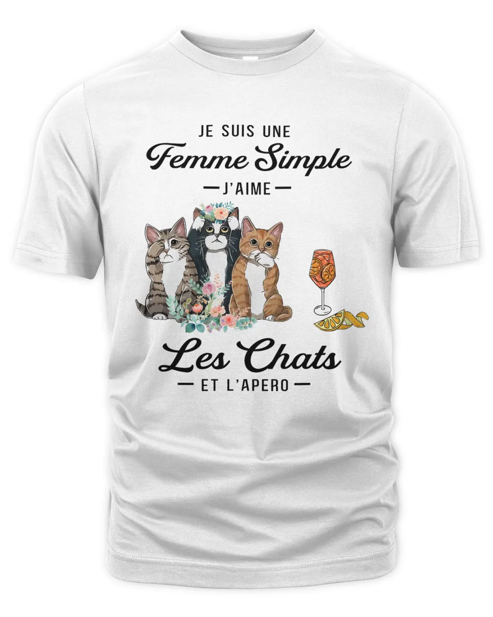 femme simple chats apero