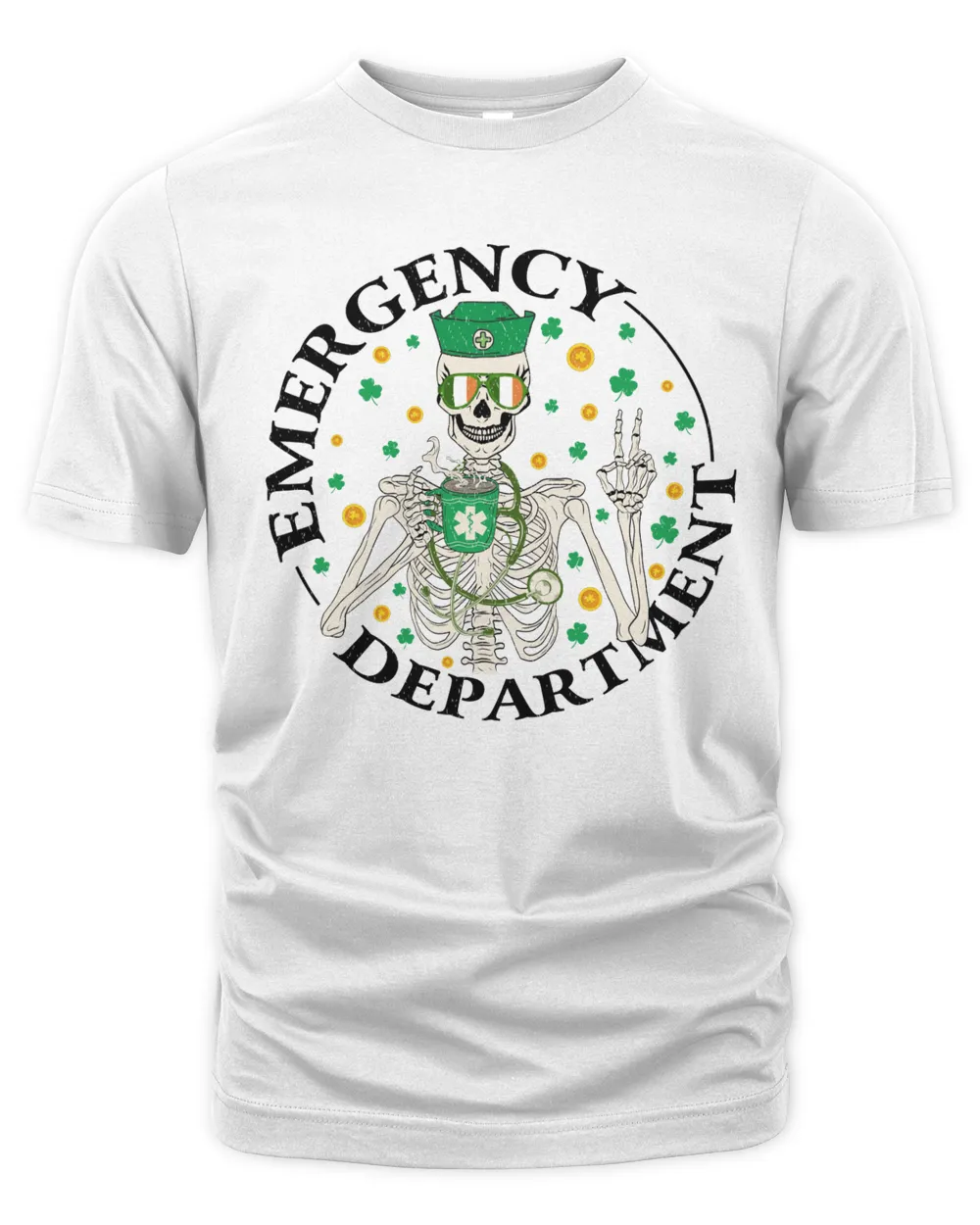 Emergency Department Sweatshirt, Hoodies, Tote Bag, Canvas Unisex Premium T-Shirt white s