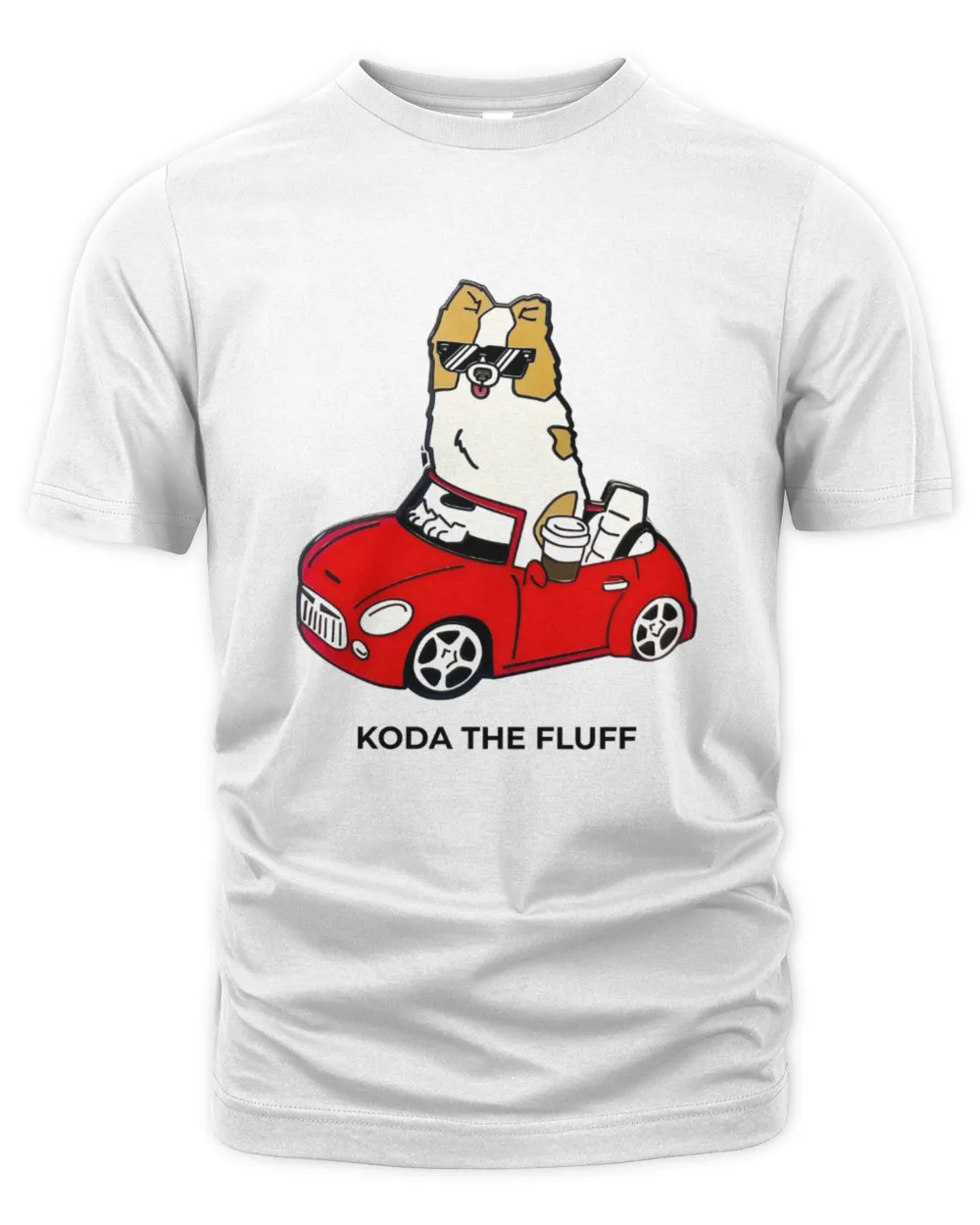 Koda the Fluff Love Unisex Premium T-Shirt white s
