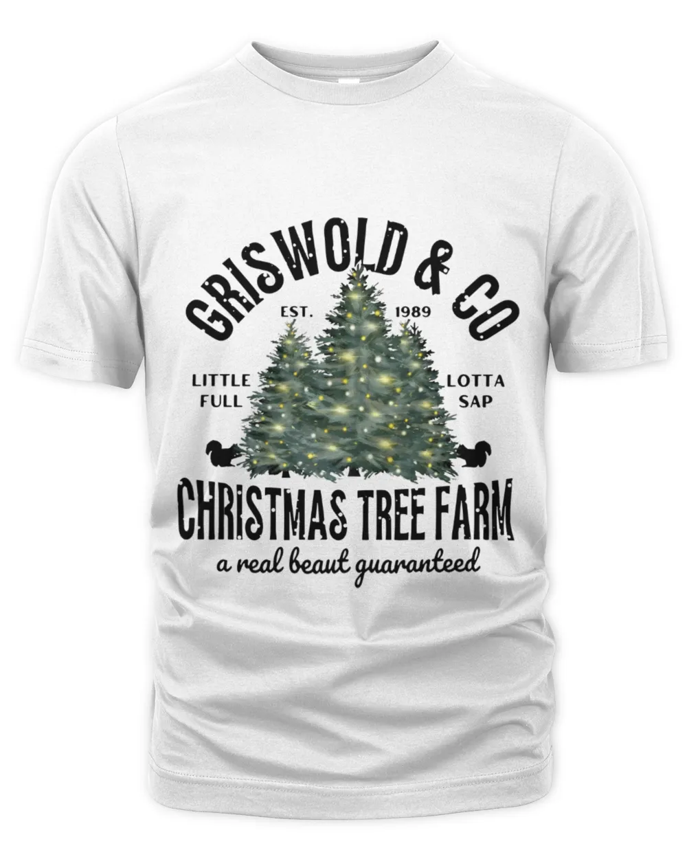 Griswold & Co Christmas Tree Farm Unisex Premium T-Shirt white s