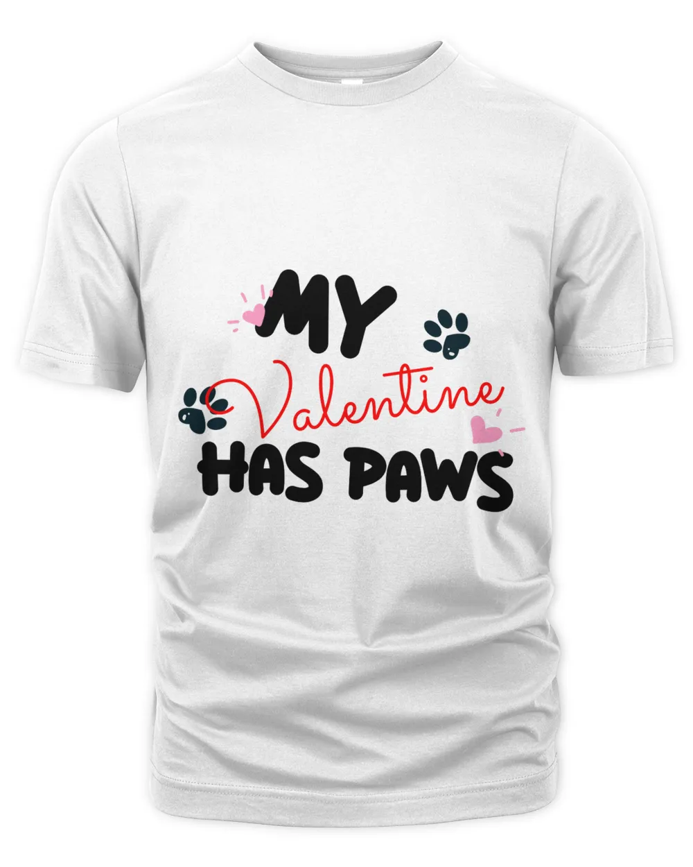 My Valentine Has Paws Shirt, Paw Love Shirt, Valentine's Day Gift, Dog Love Shirt, Dog Lover Gift, Pet Lover Valentines Day Shirt, Cat Mom