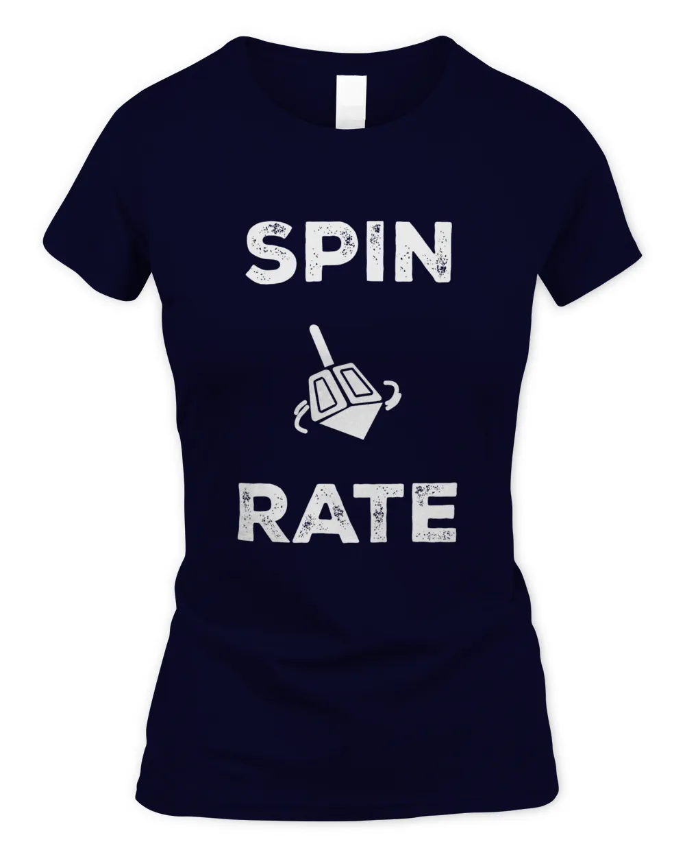 Spin Rate Israel Baseball Shirt Women's Soft Style Fitted T-Shirt navy 