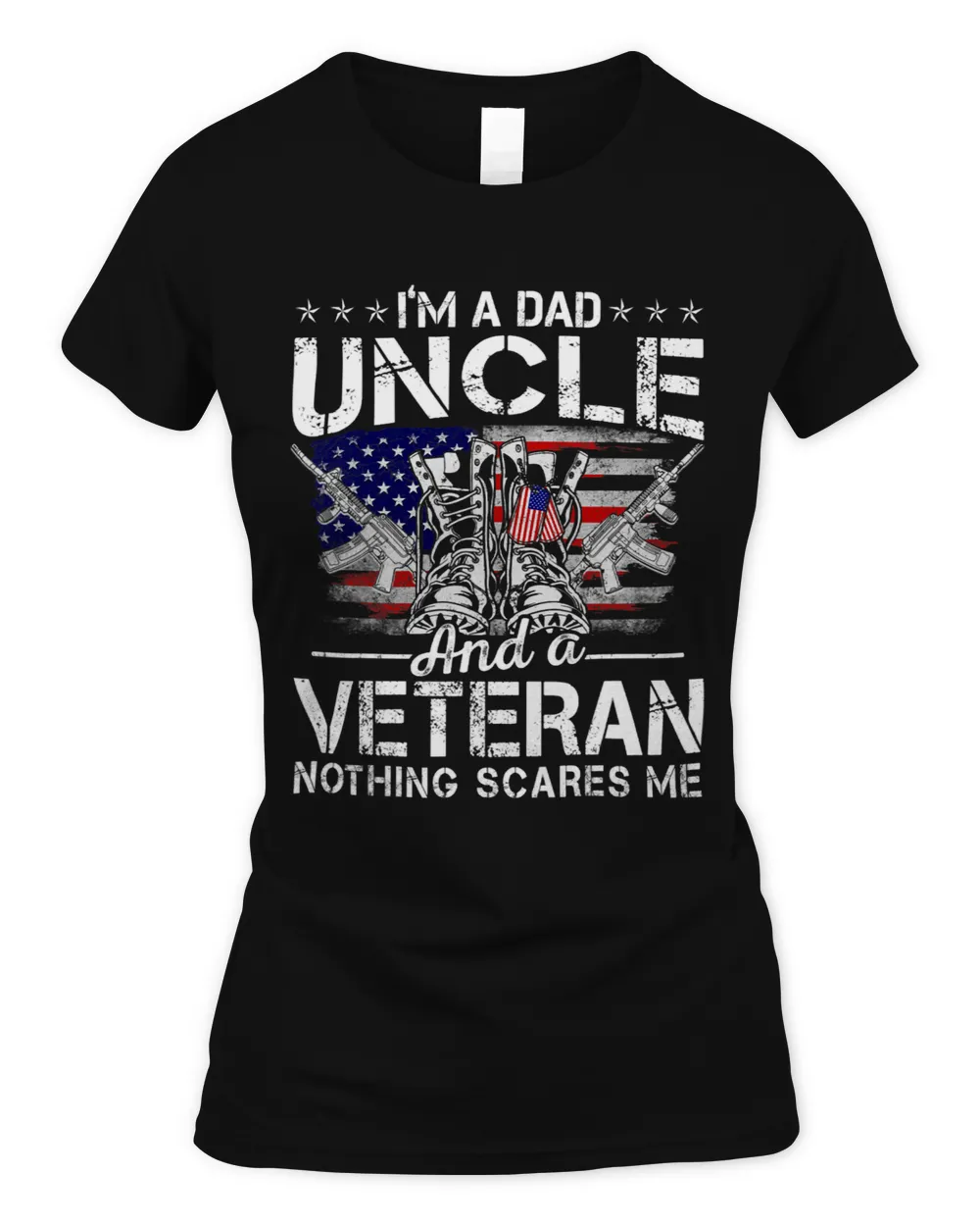 Veteran Vets Men Distressed Im A Dad Uncle Shirt Veteran Fathers Day 1 Veterans