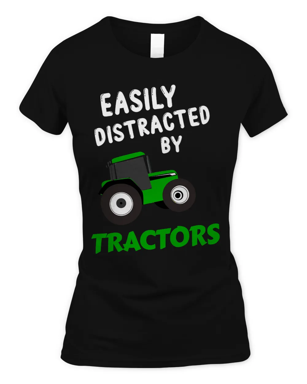 Tractor driving Mens Easily Distracted By Tractors Mens Red Tractor 1