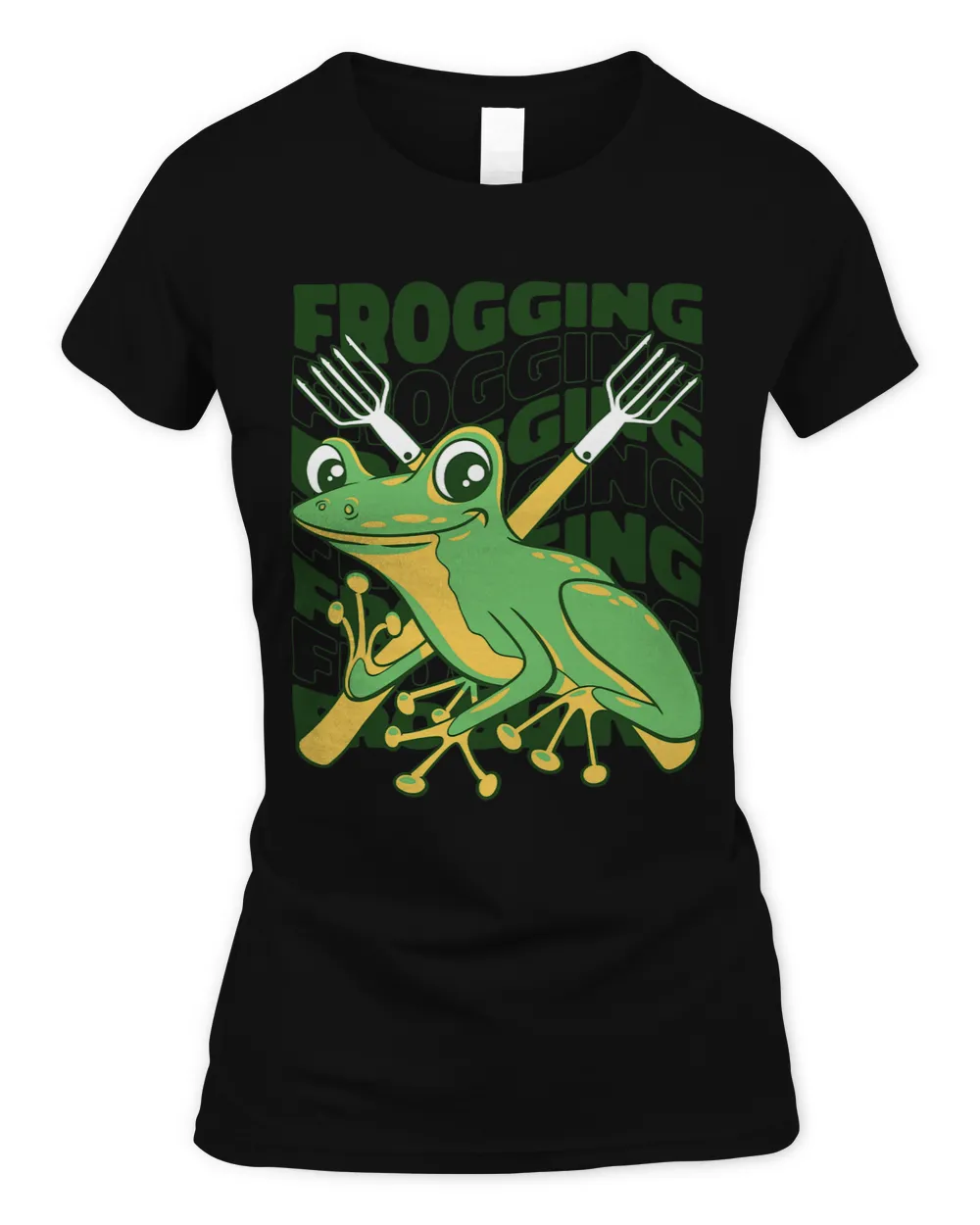 Frogging Tadpoles Gigging Hunter Bullfrog Frog Catching