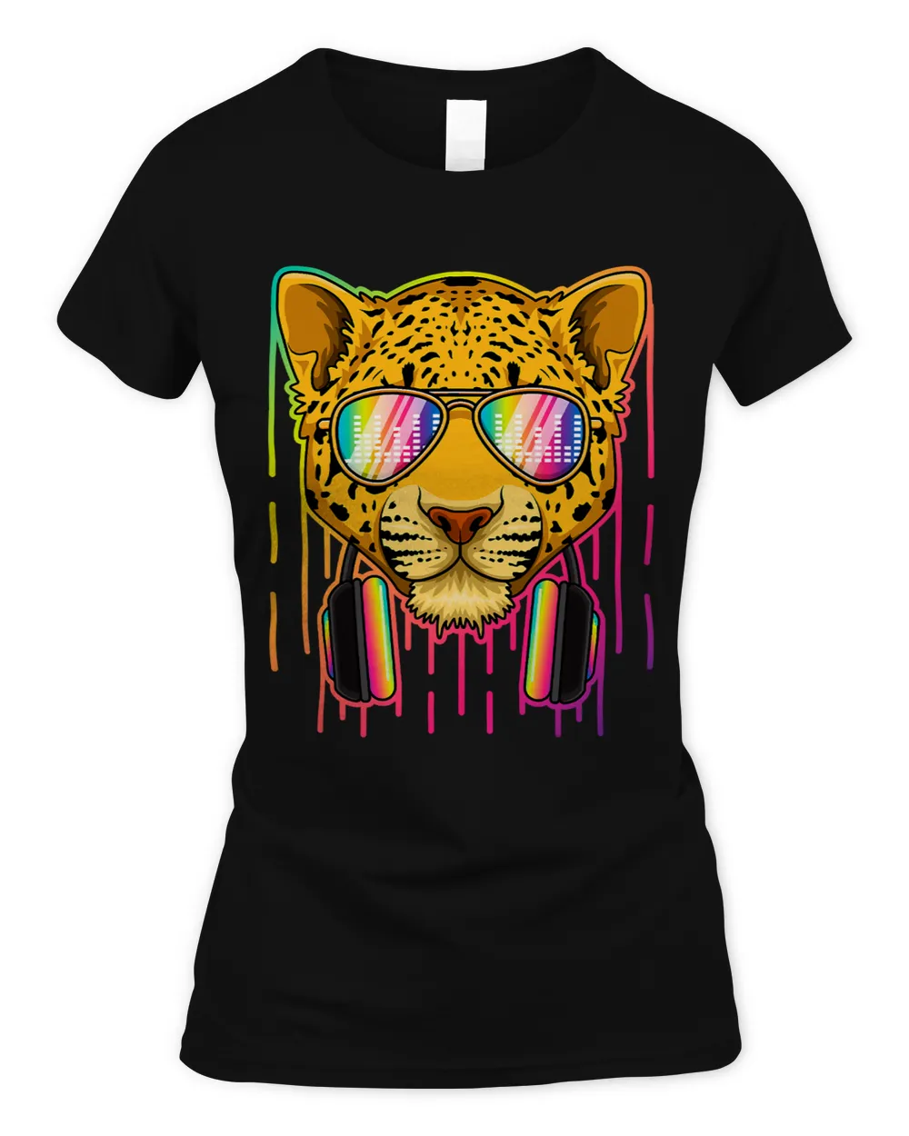 Leopard Gift Music Leopard Dj With Headphones Musical Leopard Lovers 266