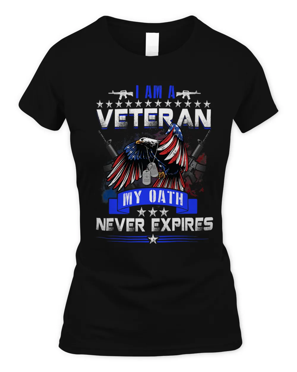 U.S.ARMY Veteran For Veteran Day Gift Idea 1 Women's Soft Style Fitted T-Shirt black s