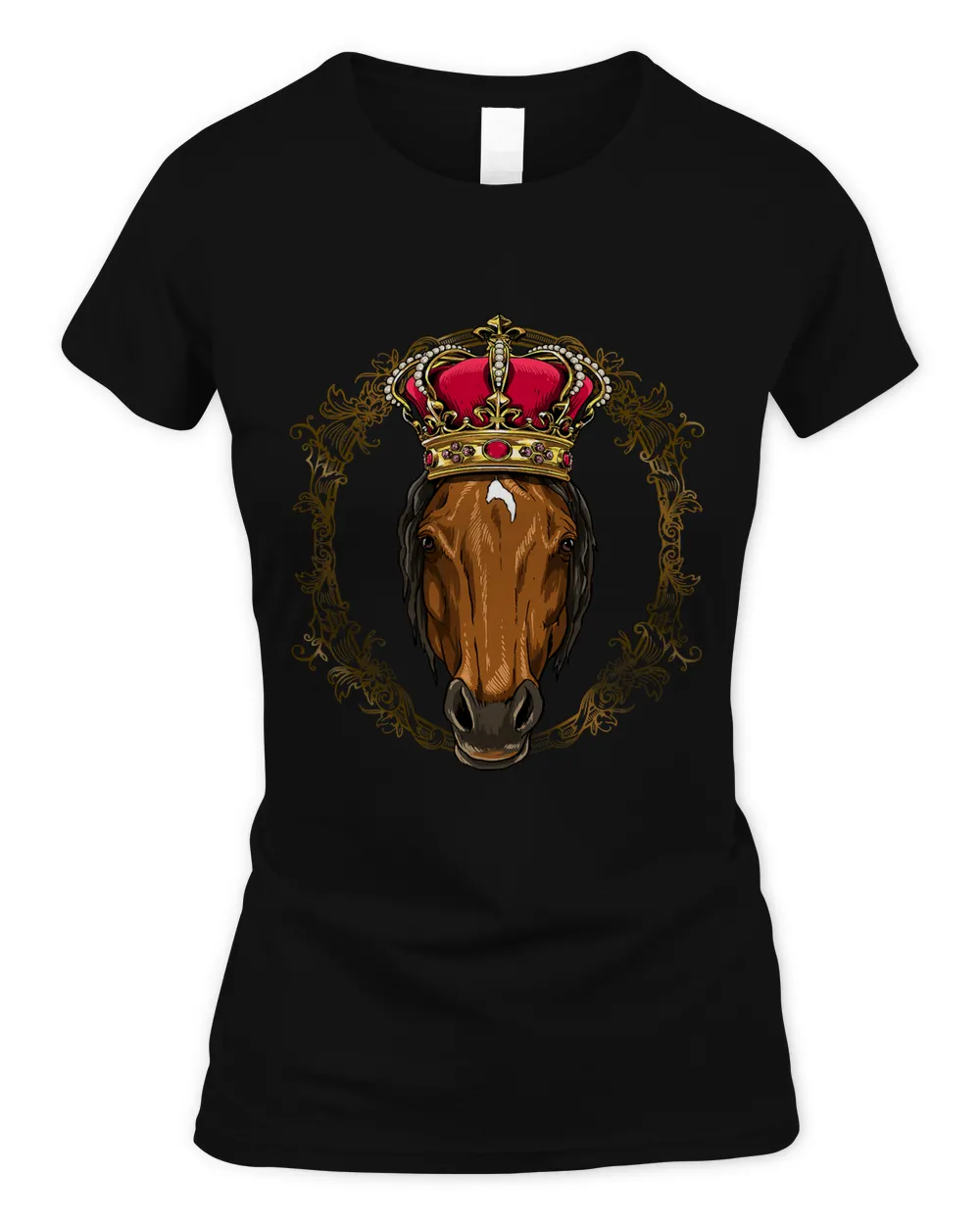 King Horse Wearing CrownQueen Horse Animal 328