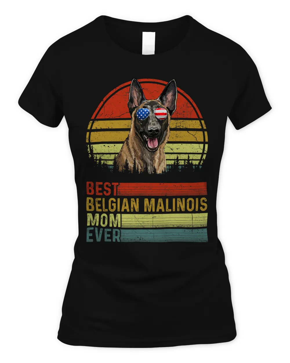 Dog Vintage Best Belgian Malinois Mom Ever Mother Day Puppy 144