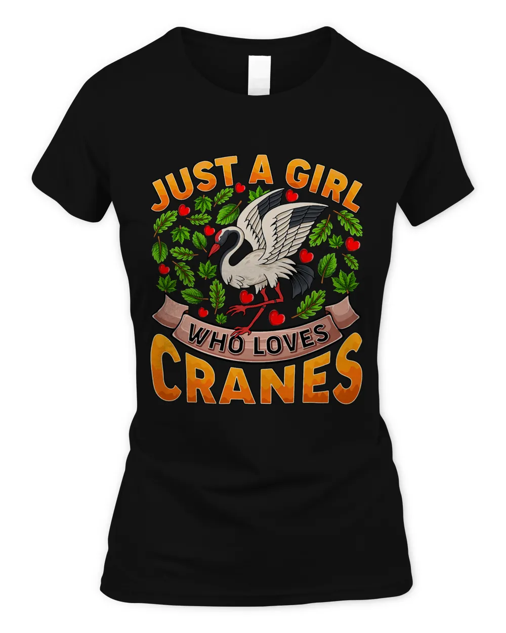 Funny Crane Bird Lover Just A Girl Who Loves Cranes