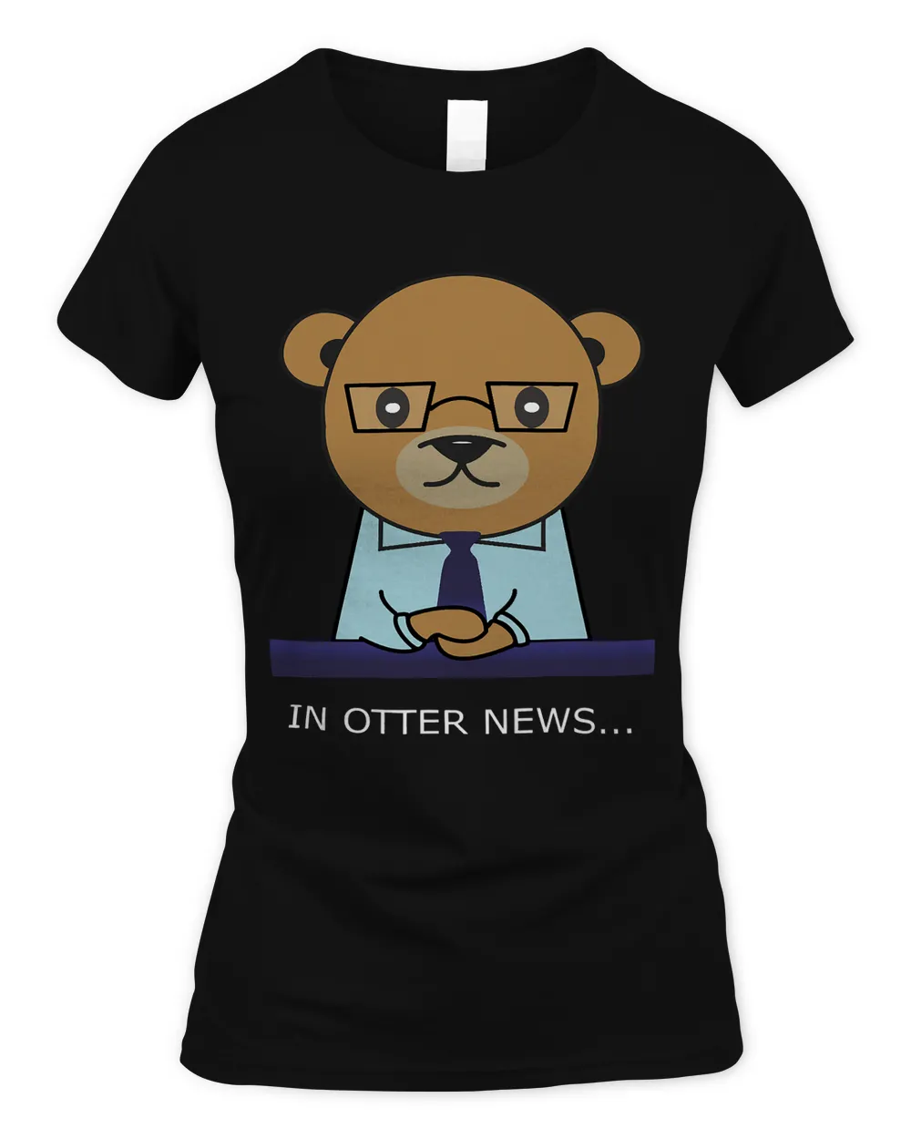 In Otter News Awesome Otter Lovers Funny News Reporter Otter