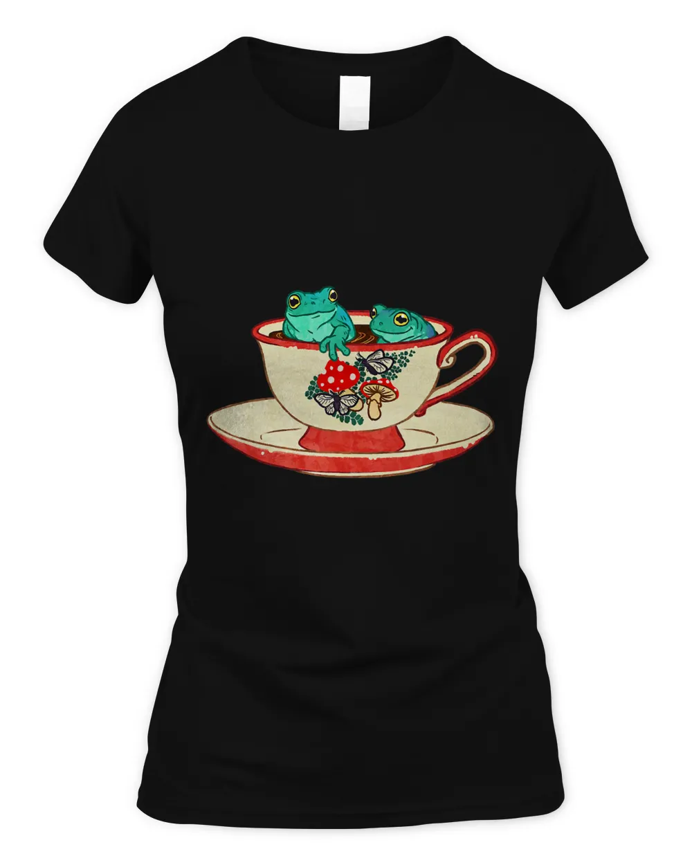 Cute Frog Friends In a Tea Cup