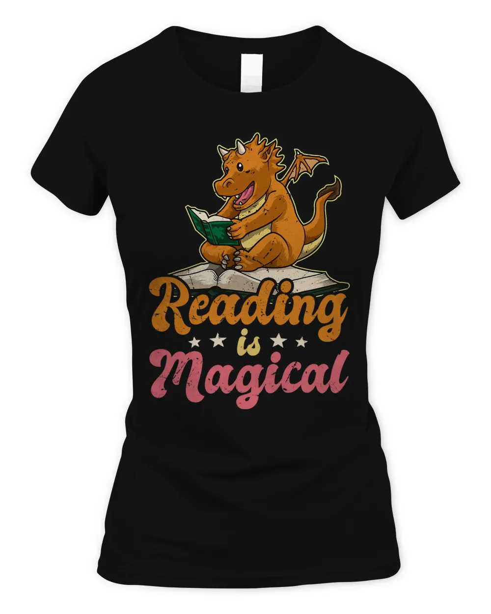 Book Reader Dragon Funny Magical Reading Bookwork Humor