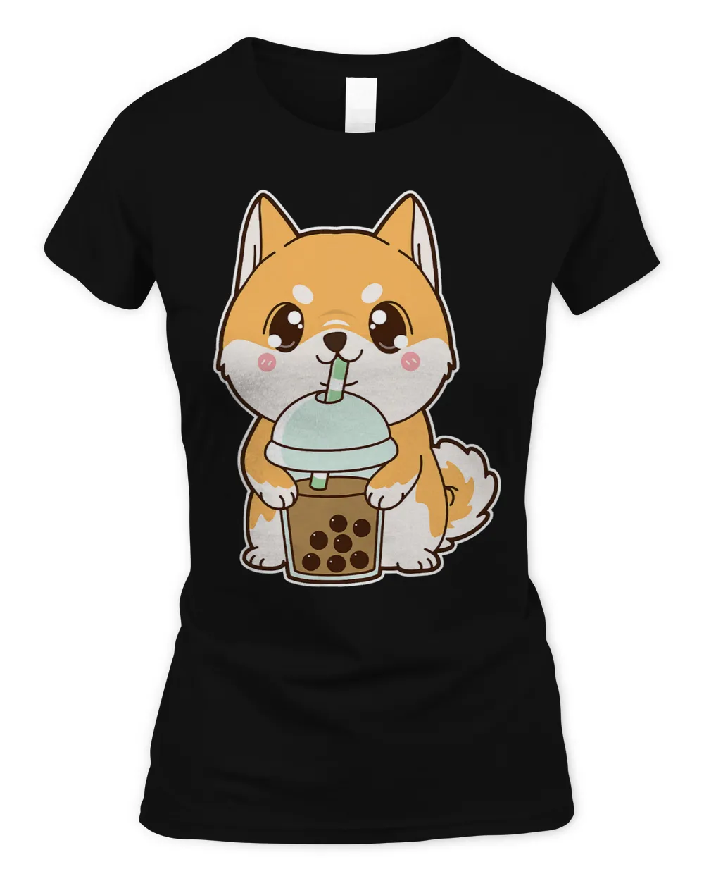 Kawaii Cute Boba Shiba Inu Dog Classic Bubble Pearl Milk Tea 401