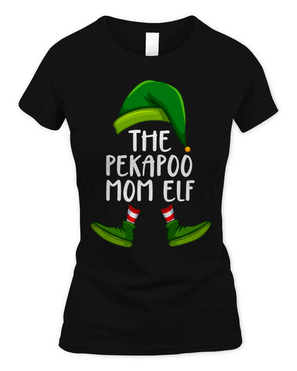 Peekapoo Mom Dog Elf Funny Christmas Pajama X mas Women