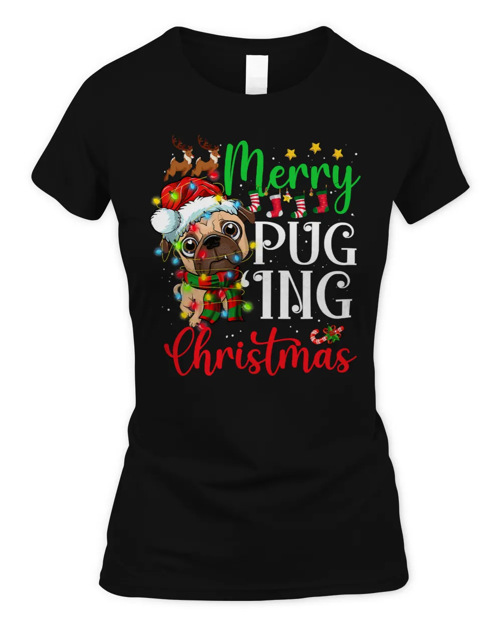 Pug Lover Merry Pugging Christmas Dog Santa Pug Xmas Boys Pugmas 251 Pugs Dog