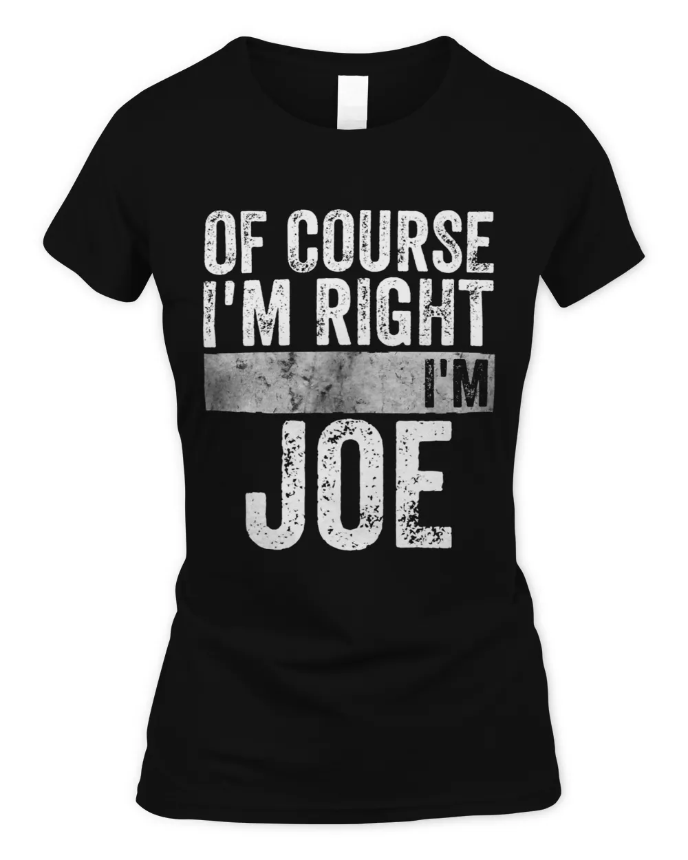 Funny Personalized Name Shirt Of Course Im Right Im Joe