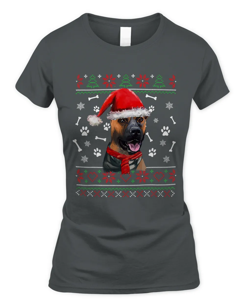 Ugly Sweater Christmas Plott Hound Santa Hat Pajama Xmas