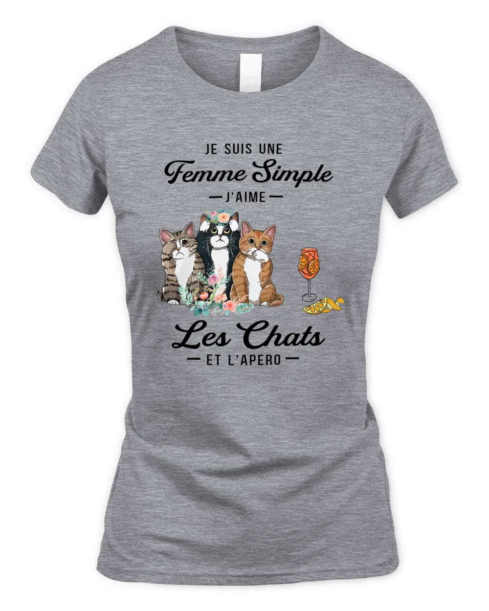 femme simple chats apero