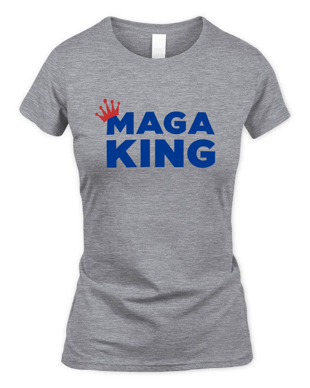 Ron Filipkowski Maga King Shirt Women's Soft Style Fitted T-Shirt sport-grey 