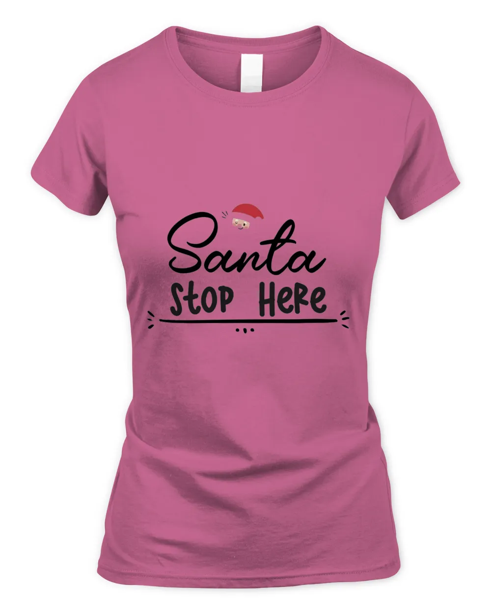 Santa Stop Here, Men's & Women's Merry Christmas Shirt