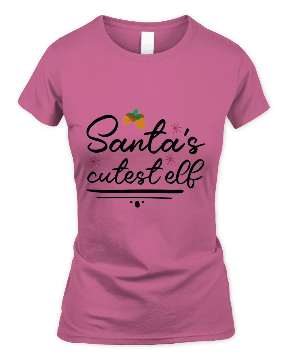 Santa's Cutest Elf, Men's & Women's Merry Christmas Shirt