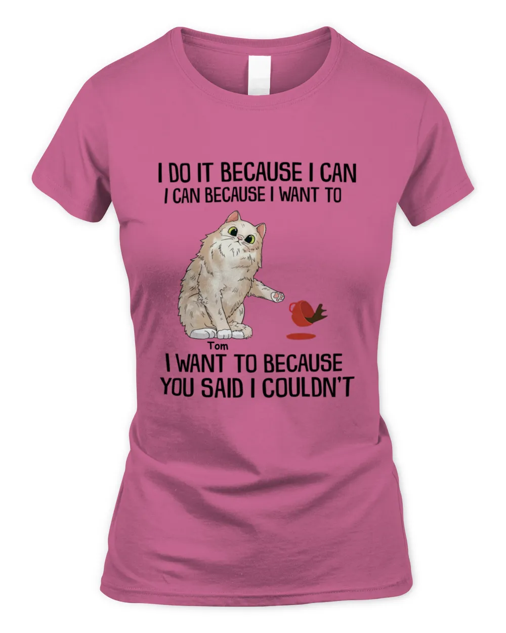 I Do It Because I Can I Can Because I Want To I Want To Because You Said I Couldn't Shirt QTCAT130123A1