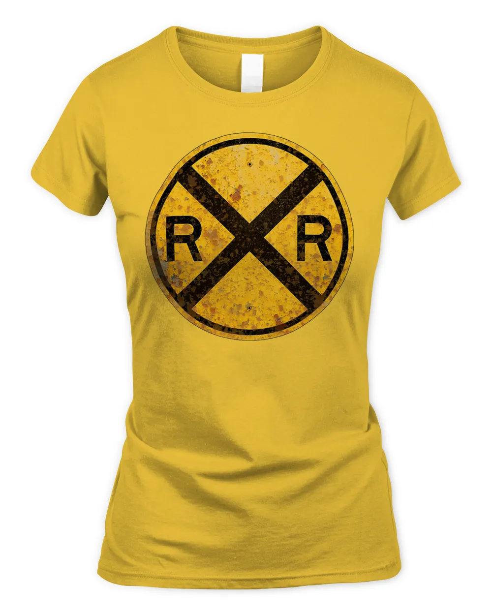 Railroad Crossing Sign 1935 Train Warning Symbol Tee