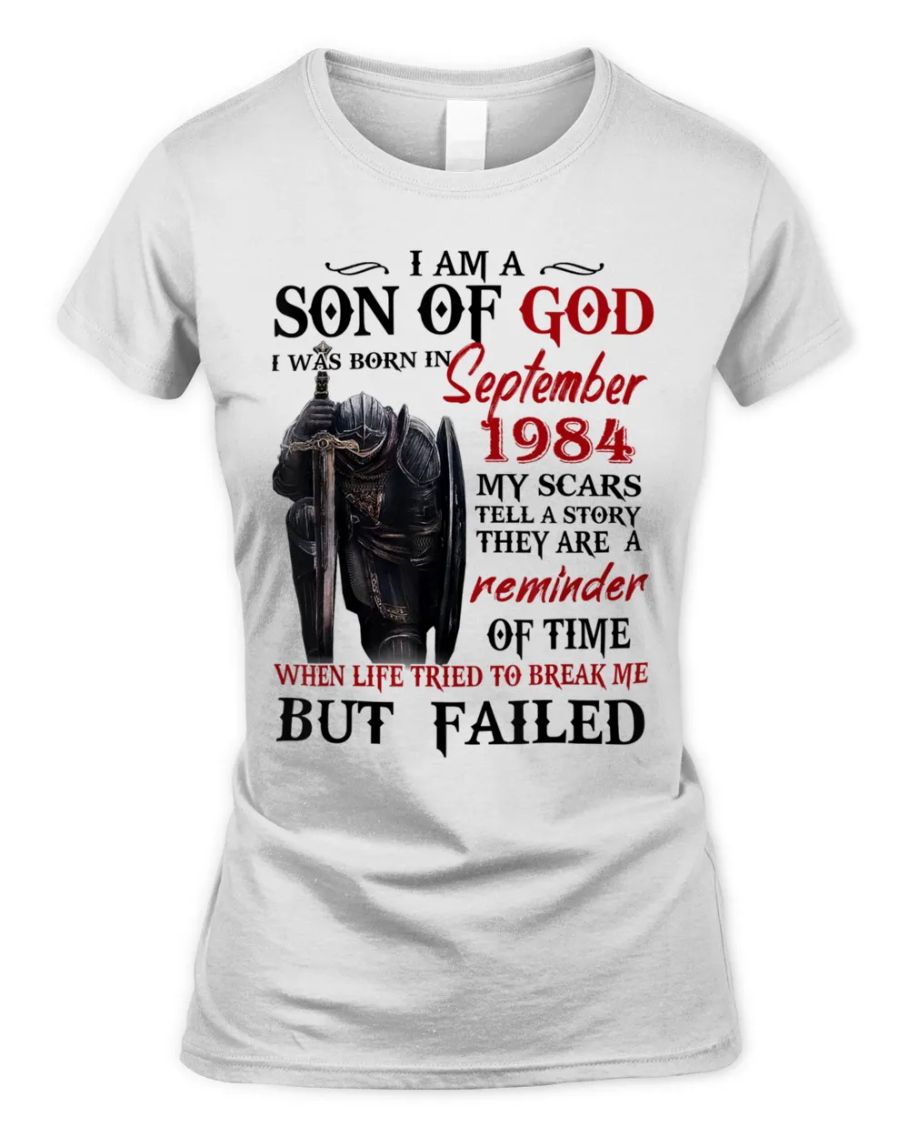 Personalized Warrior of God Shirts I Am A Son Of God I Was Born In Customize Month & Year