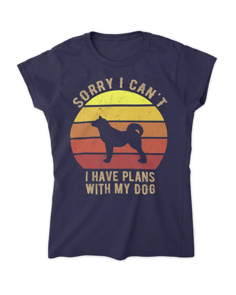 I Have Plans With My Dog Funny Akita Inu Dog Lover T-Shirt