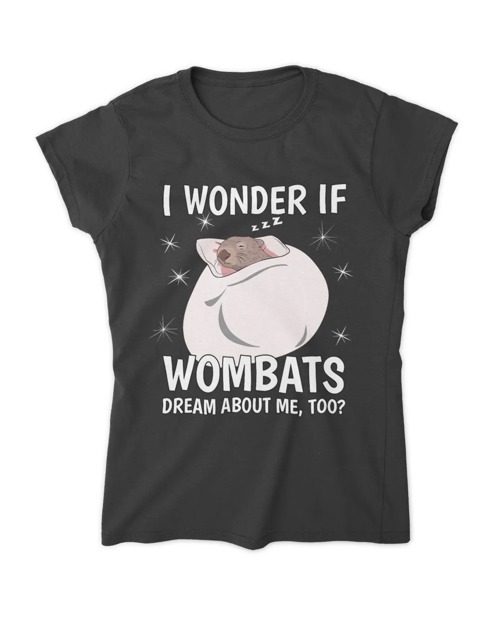 I Wonder If Dream Sleeping Shirt PJ Pajama Top Wombat