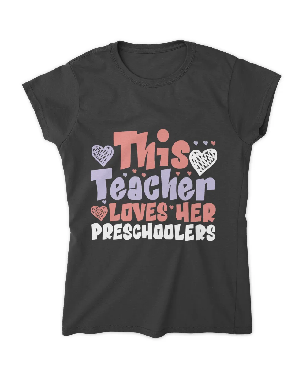 Funny this teacher loves her preschoolers valentines day Essential T-Shirt