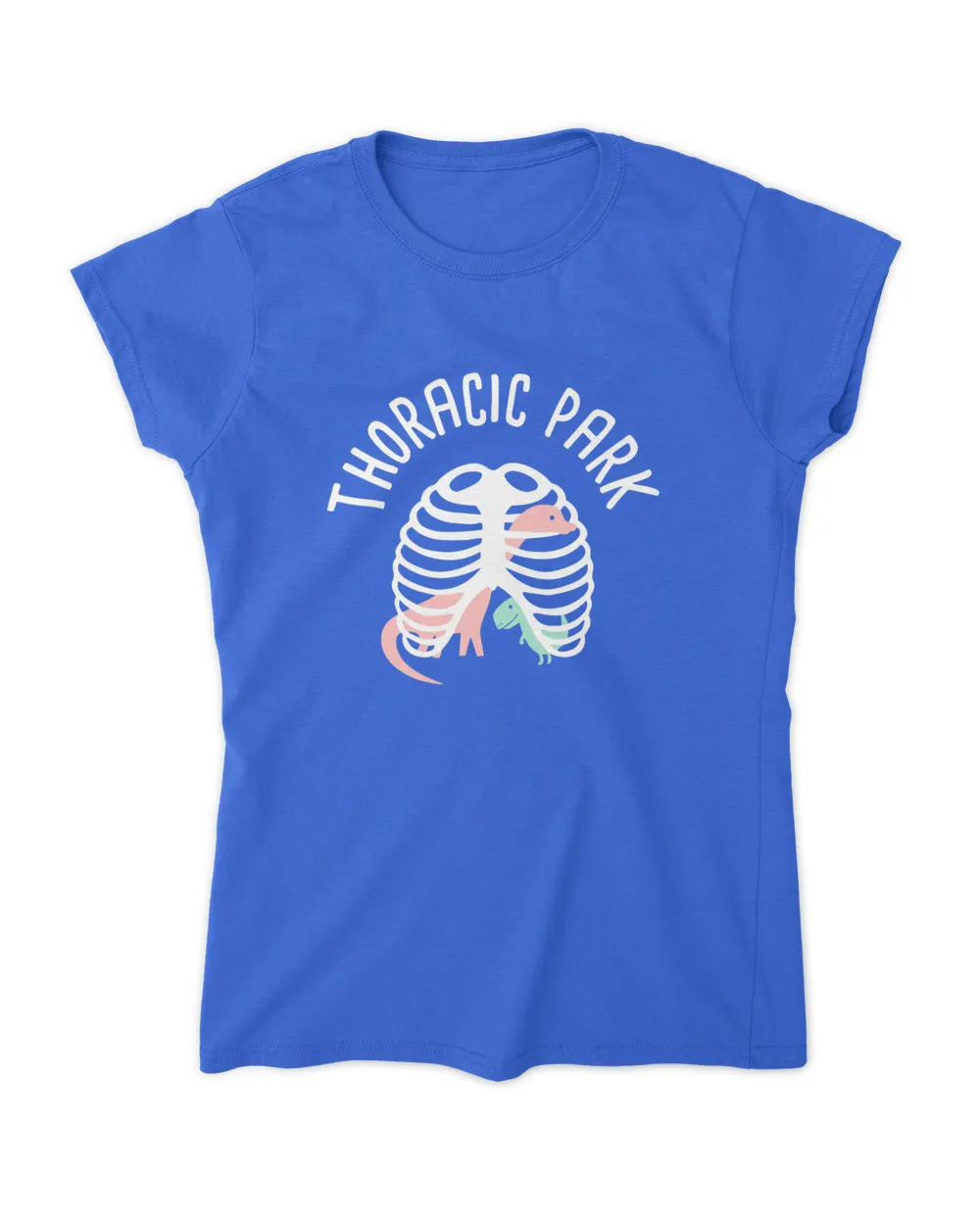 Thoracic Park Crewneck Sweatshirt Women's Soft Style Fitted T-Shirt royal 