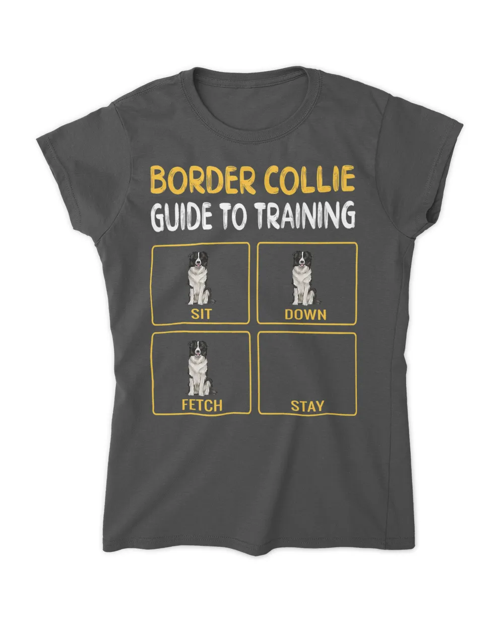 Funny Border Collie Guide To Training Dog Obedience Trainer T-Shirt