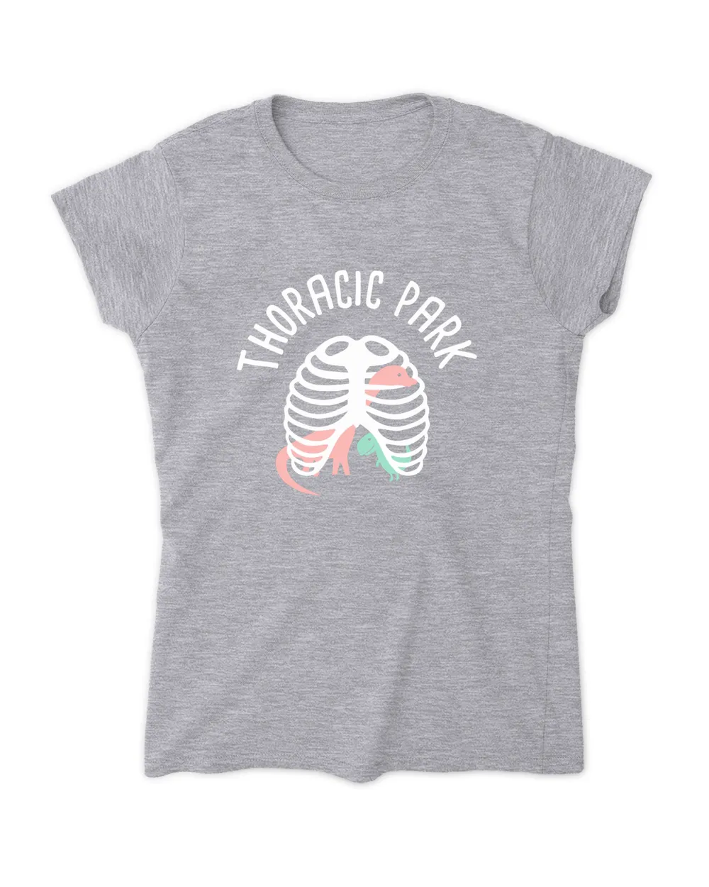 Thoracic Park Crewneck Sweatshirt Women's Soft Style Fitted T-Shirt sport-grey 