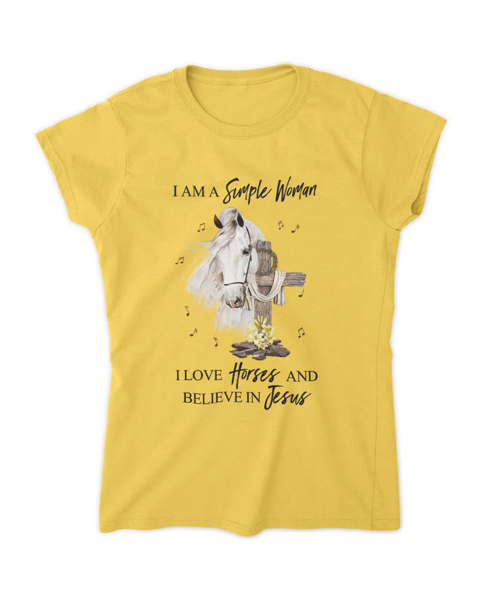 I am a simple woman I love horses and believe in Jesus