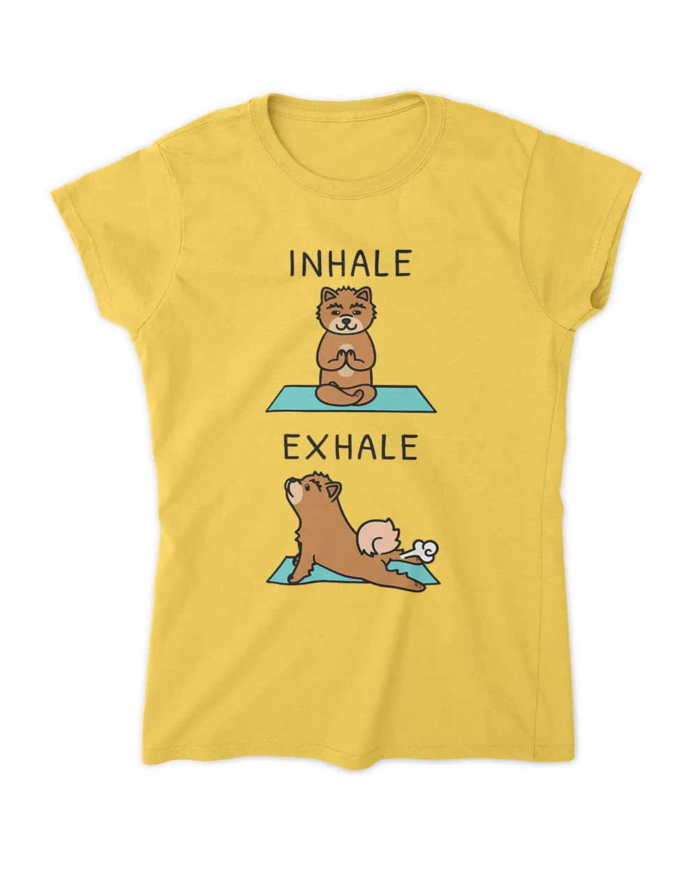 Yoga Inhale Exhale Chow Chow Dog