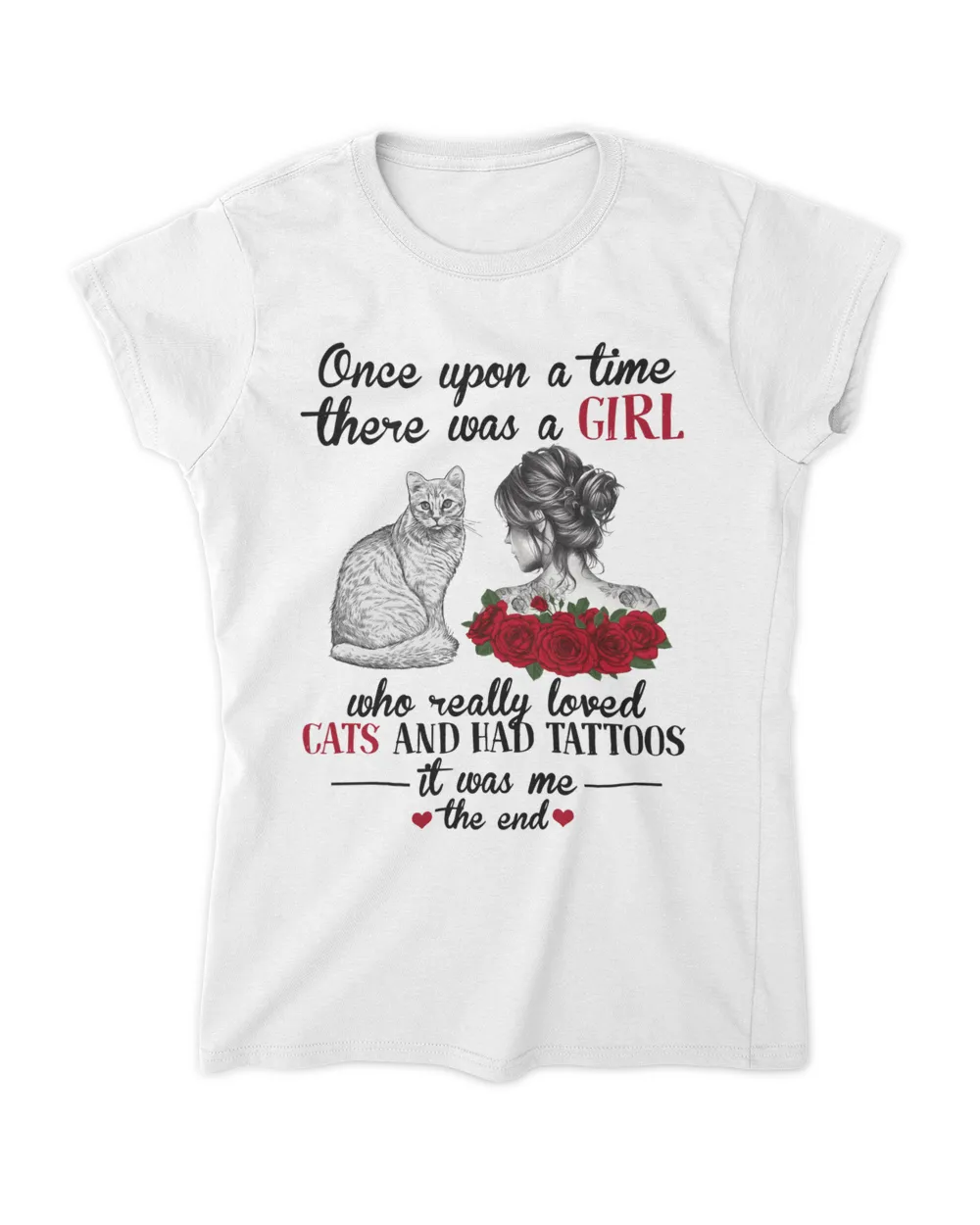 Once upon a time there was a girl cat