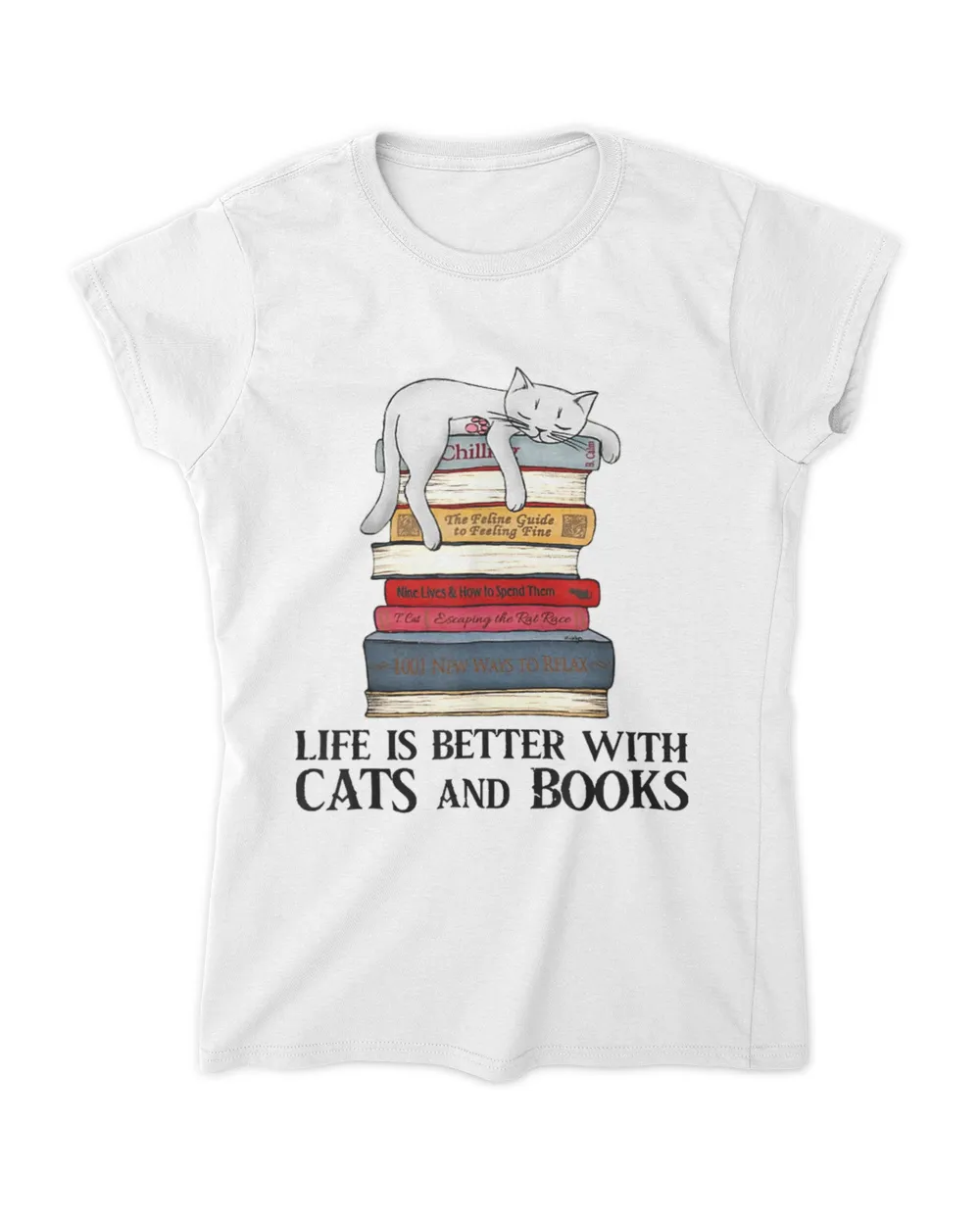 Life Is Better with Cats And Books QTCATB191222A14