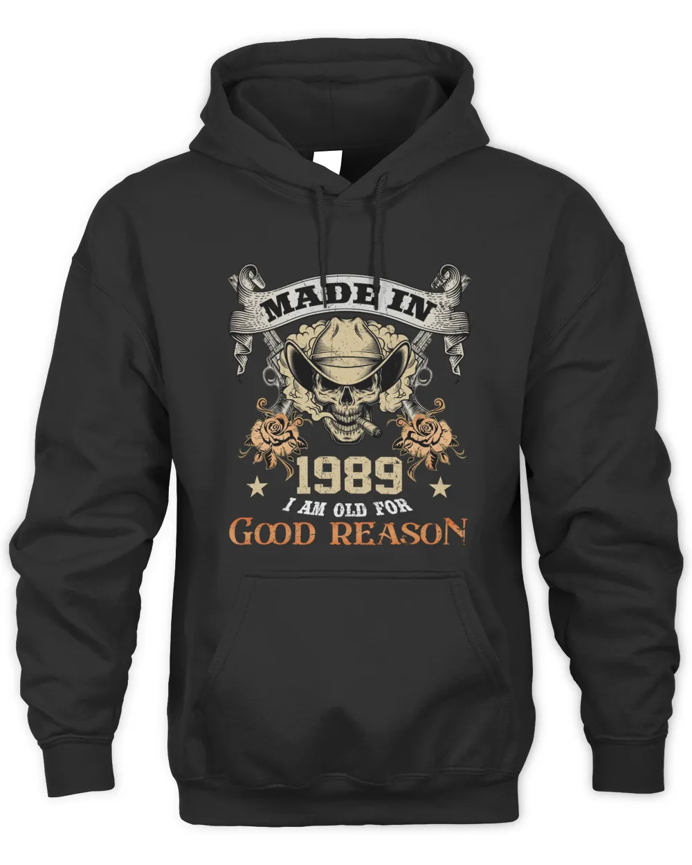 Made In 1989 I Am Old For Good Reason USA20 Unisex Hoodie black s